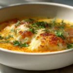 Soupe de poisson gratinée au Airfryer, riche en saveurs et croustillante