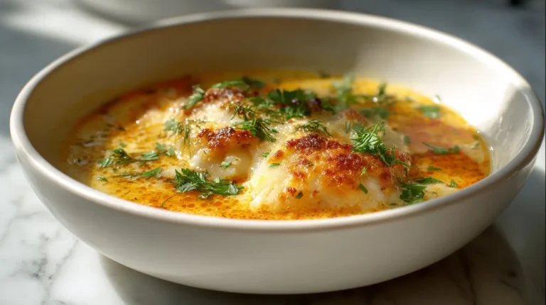 Soupe de poisson gratinée au Airfryer, riche en saveurs et croustillante