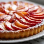 Tarte fine aux nectarines en Airfryer, croustillante et sucrée