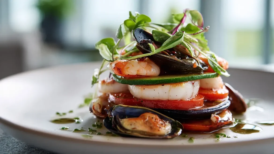 Tian de fruits de mer au Airfryer, savoureux et bien doré