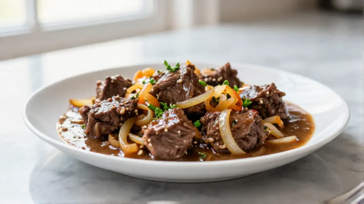 Carbonade flamande en Airfryer, délicieusement mijotée et savoureuse