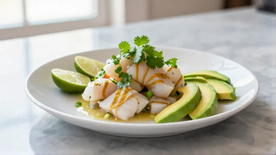 Ceviche de daurade au Airfryer Ceviche de daurade au Airfryer, frais et plein de saveurs