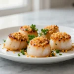 Coquilles saint-jacques gratinées en Airfryer, délicieusement dorées