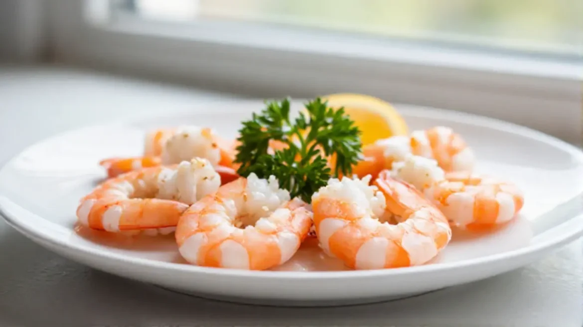 Couronne de crevettes au airfryer Savoureuse couronne de crevettes au Airfryer, croustillante et légèrement épicée