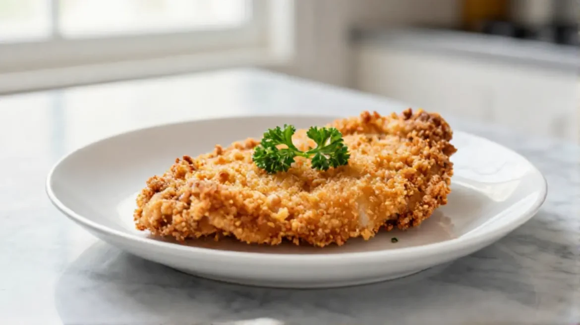 Escalope milanaise au airfryer Escalope milanaise cuite à l’Airfryer, croustillante et savoureuse