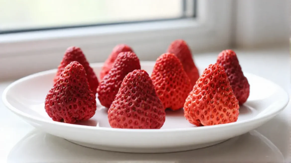 Fraises séchées en Airfryer, sucrées et croustillantes