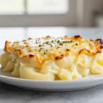 Gratin savoyard au Airfryer, riche et crémeux.