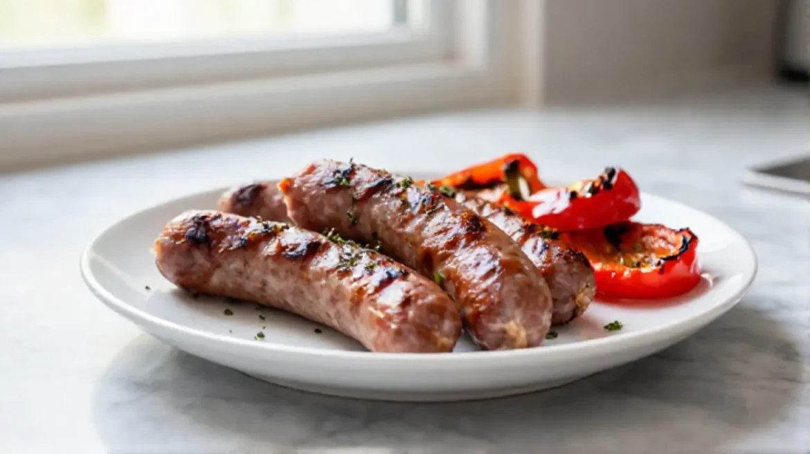 Merguez grillées en Airfryer, savoureuses et juteuses