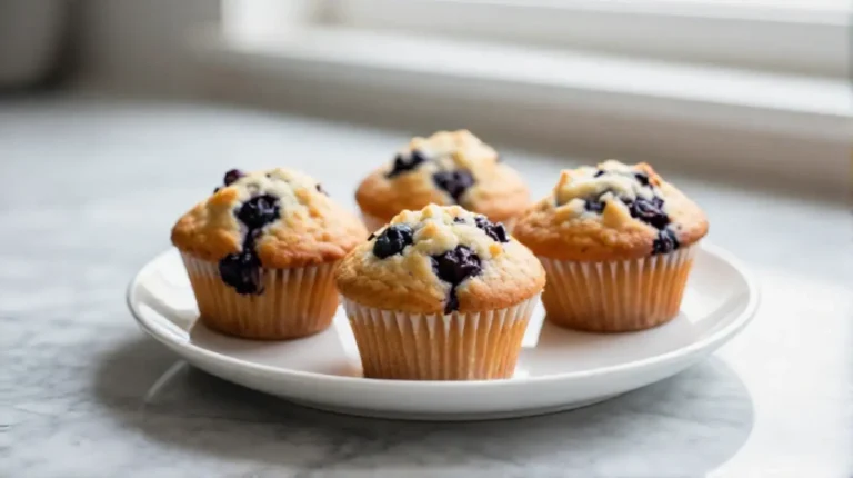 Muffins aux myrtilles en Airfryer, moelleux et savoureux