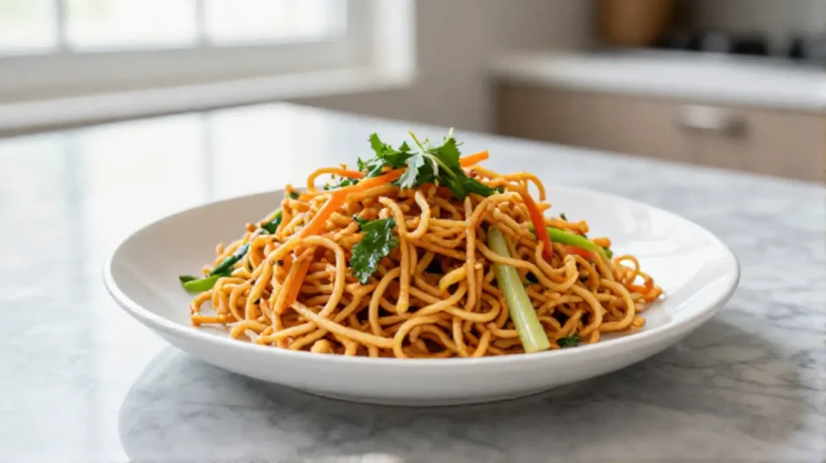 Nouilles chinoises croustillantes en Airfryer, croustillantes et savoureuses