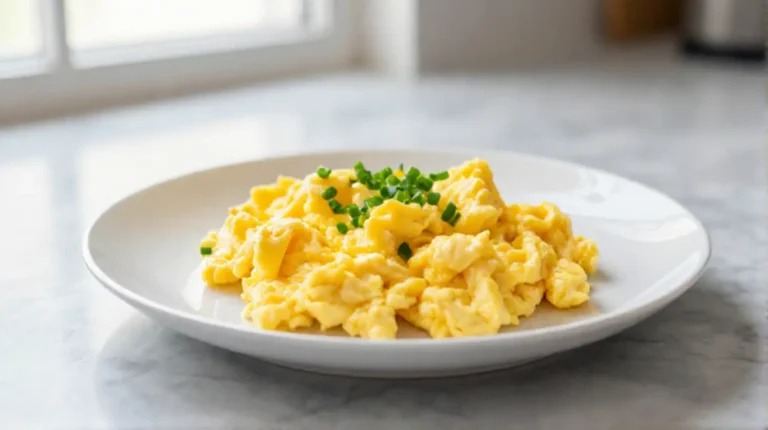 Oeufs brouillés en Airfryer, crémeux et savoureux
