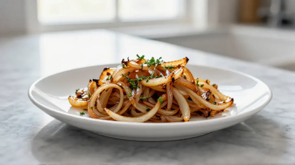 Oignons confits au Airfryer, tendres et caramélisés