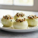 Oignons farcis en Airfryer, savoureux et dorés à souhait