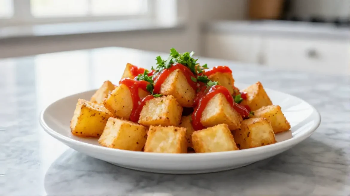 Patatas bravas au airfryer, croustillantes et savoureuses