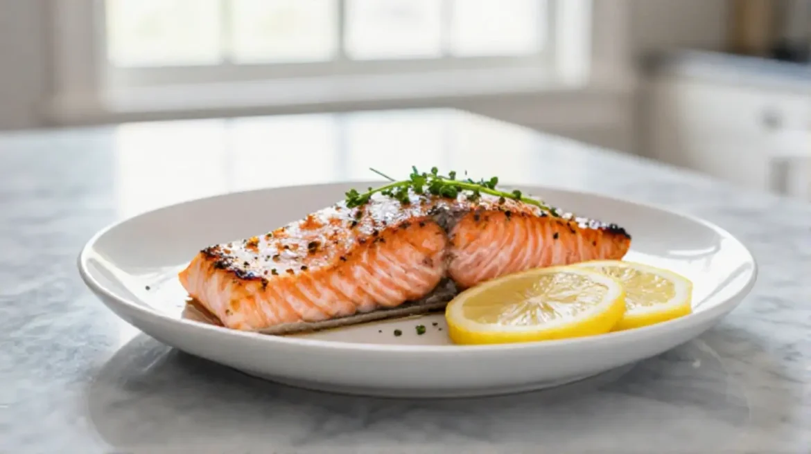 Pavé de saumon au Airfryer, juteux et savoureux