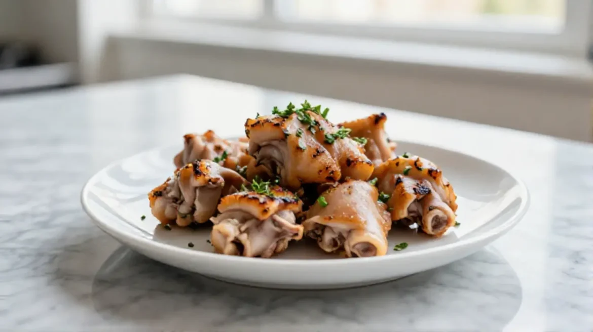 Pieds de porc grillés au Airfryer, croustillants et savoureux