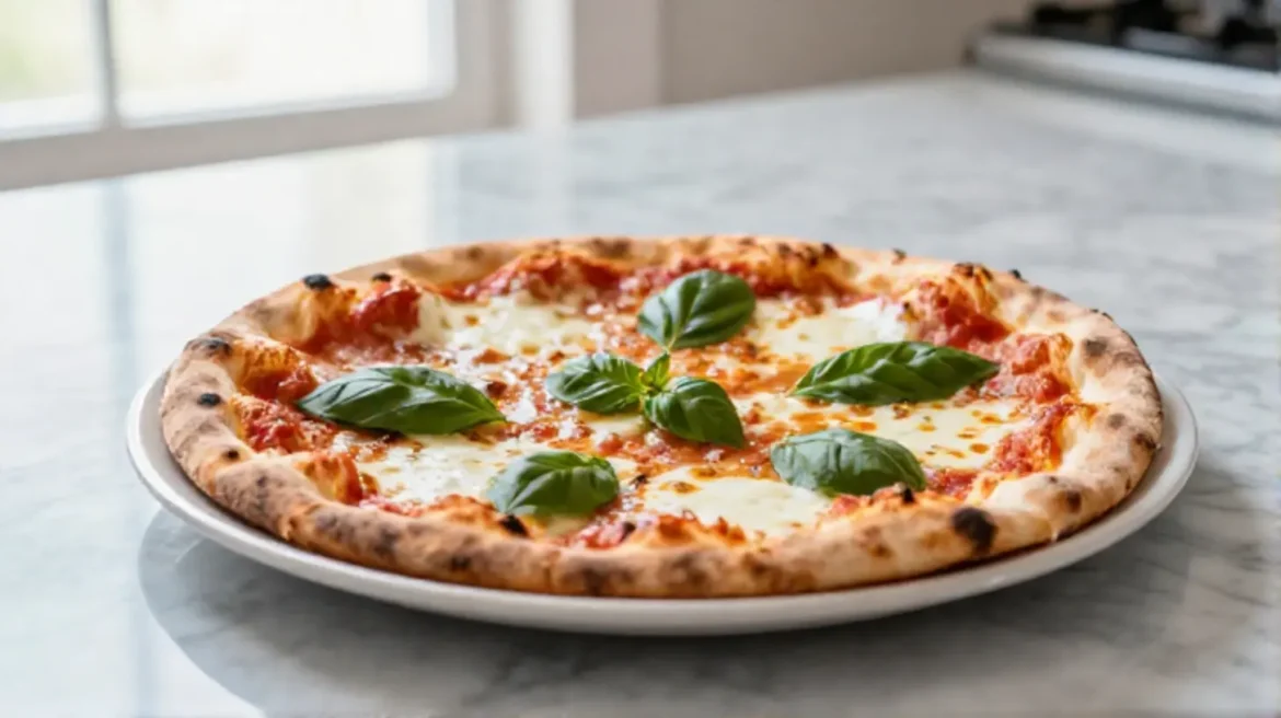 Délicieuse pizza margherita au Airfryer, croustillante et savoureuse