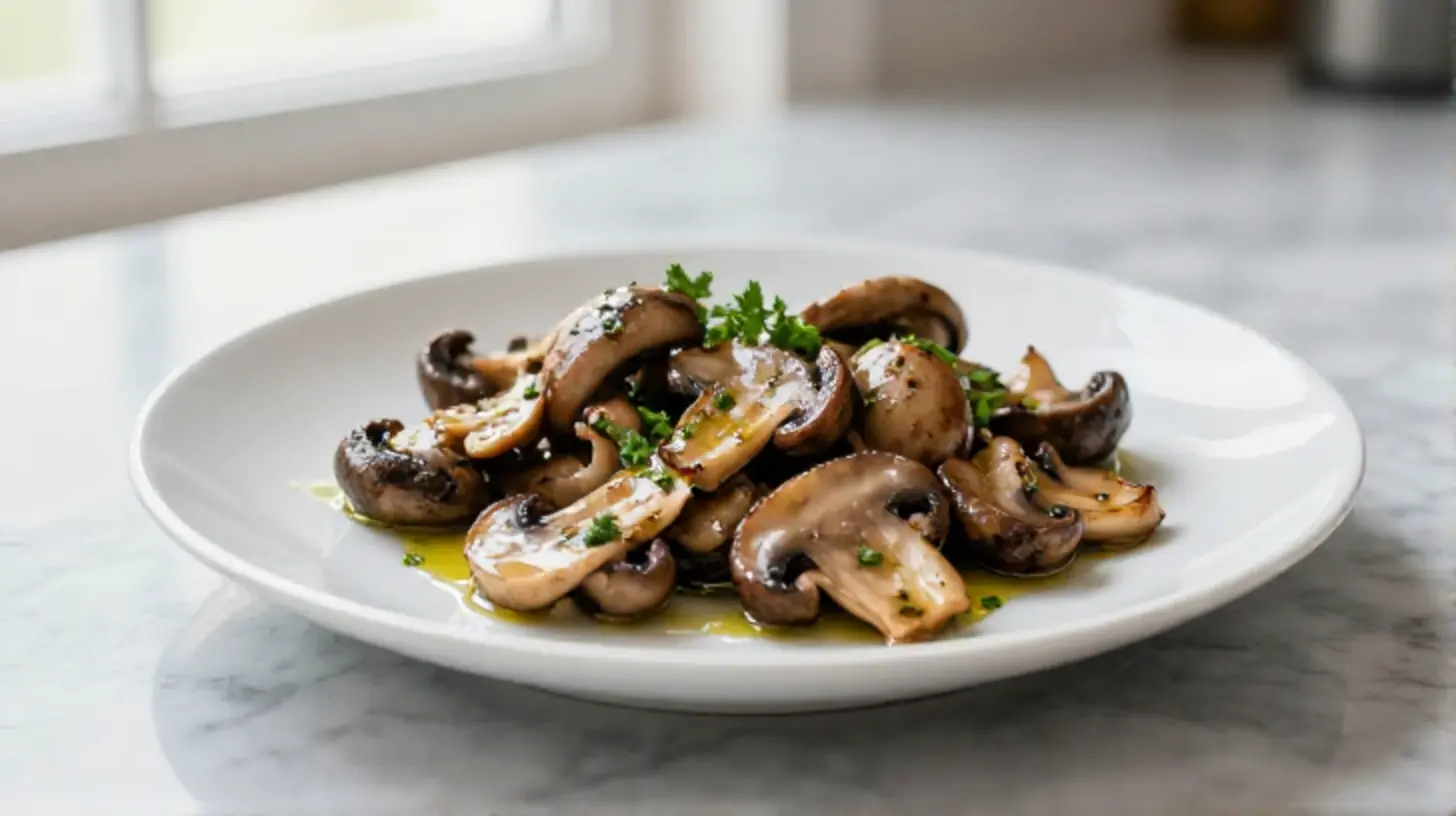 Poêlée de champignons au Airfryer, savoureuse et rapide.