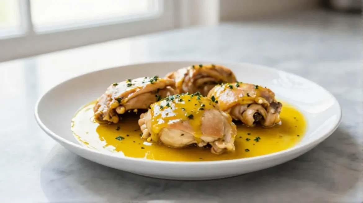 Poulet au vin jaune en Airfryer, savoureux et juteux