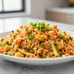 Riz cantonais au Airfryer, savoureux et coloré