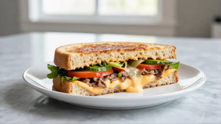 Savoureux sandwich panini au Airfryer, croustillant et chaud