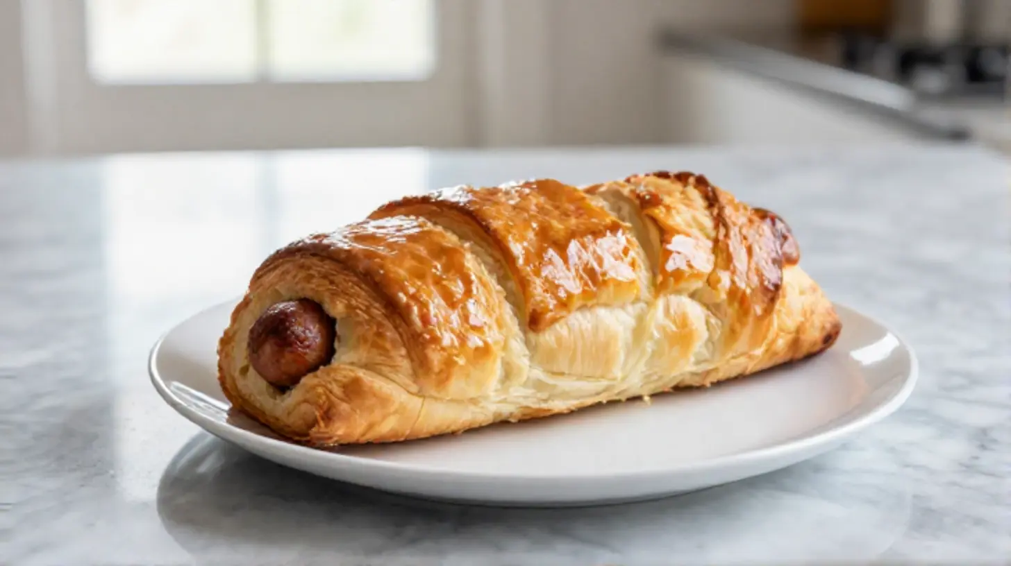 Saucisson brioché au Airfryer, savoureux et doré
