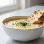 Soupe à l'oignon gratinée au Airfryer, délicieusement fondante