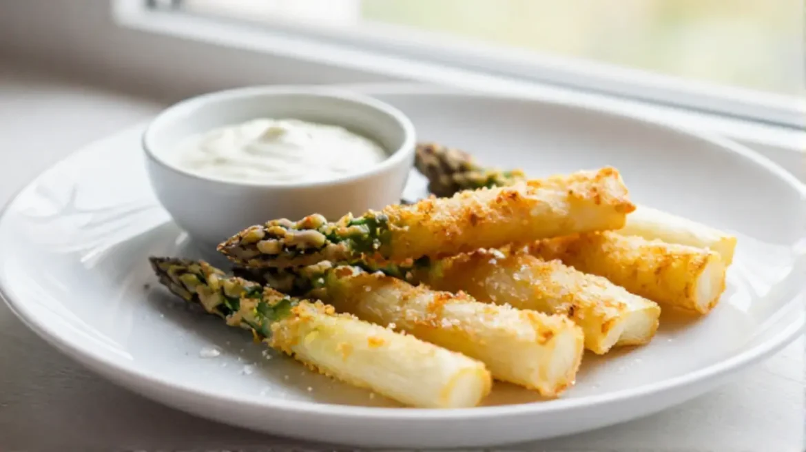 Asperges en frites au Airfryer, croustillantes et savoureuses