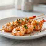 Brochettes de gambas à la vanille au Airfryer, savoureuses et parfumées