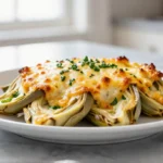 Gratin d’artichauts au Airfryer, crémeux et délicieusement doré