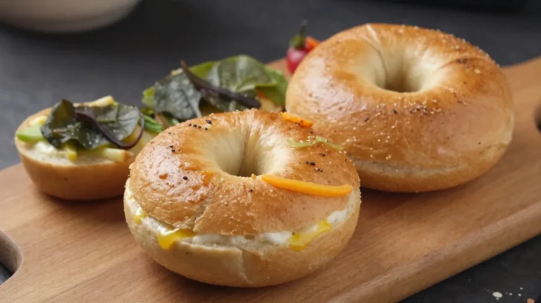 Bagels tout garnis au Airfryer Délicieux bagels tout garnis cuits à la perfection dans un Airfryer.