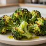 Délicieux brocolis grillés au Airfryer, croustillants et savoureux.