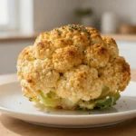 Un chou-fleur rôti entier au Airfryer, doré à souhait et savoureux.