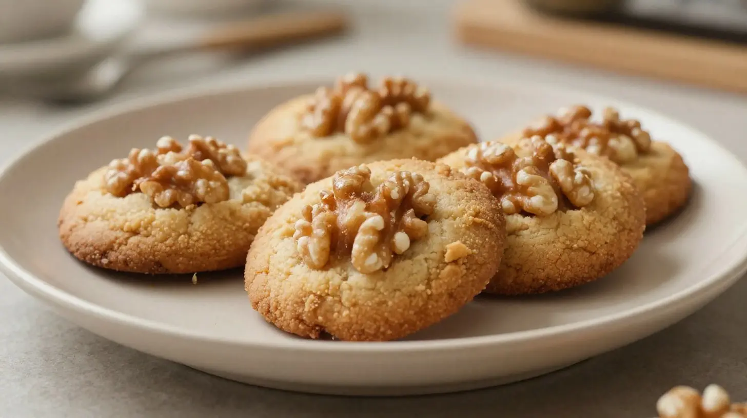 Délicieux cookies aux noix cuits à la perfection dans un Airfryer.