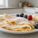 Délicieuses crêpes dentelles croustillantes préparées au Airfryer.