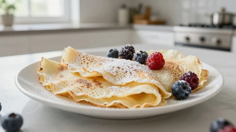 Délicieuses crêpes dentelles croustillantes préparées au Airfryer.