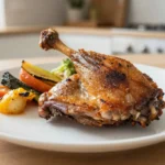 Délicieuses cuisses de canard rôties au Airfryer, croustillantes et savoureuses.