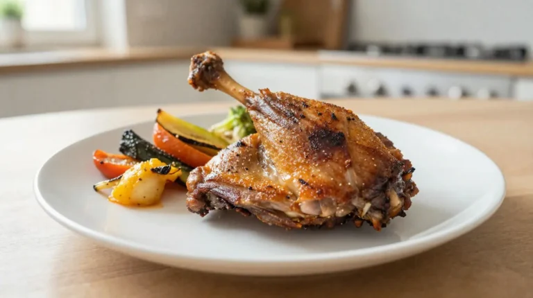 Cuisses de canard rôties au Airfryer Délicieuses cuisses de canard rôties au Airfryer, croustillantes et savoureuses.