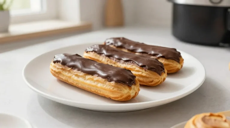 Éclairs au chocolat au Airfryer Délicieux éclairs au chocolat cuits à l'Airfryer, moelleux et gourmands.