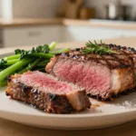 Entrecôte grillée au Airfryer pour une cuisson parfaite et savoureuse.