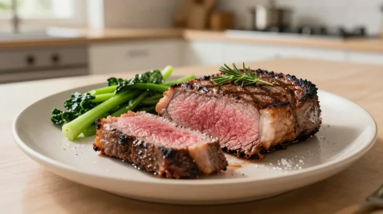 Entrecôte grillée au Airfryer pour une cuisson parfaite et savoureuse.