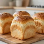 Pain viennois doré et moelleux cuit à l'Airfryer, parfait pour le petit-déjeuner.