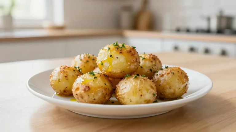 Délicieuses pommes de terre grenaille cuites au Airfryer, croustillantes à l'extérieur et tendres à l'intérieur.