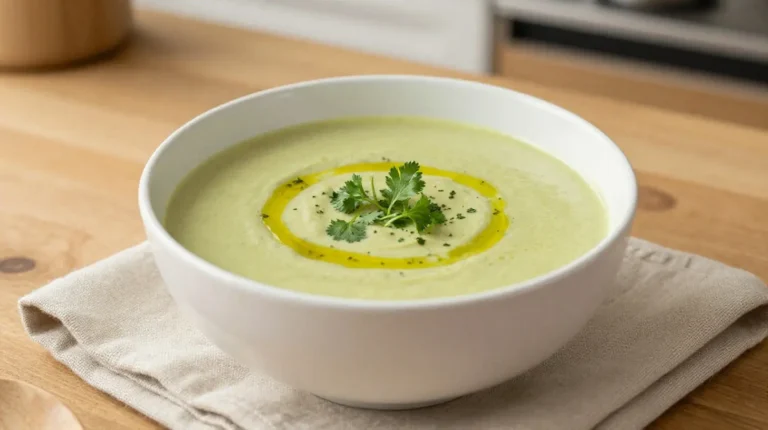 Soupe de courgettes au Airfryer Délicieuse soupe de courgettes cuite au Airfryer, pleine de saveurs et de bienfaits.