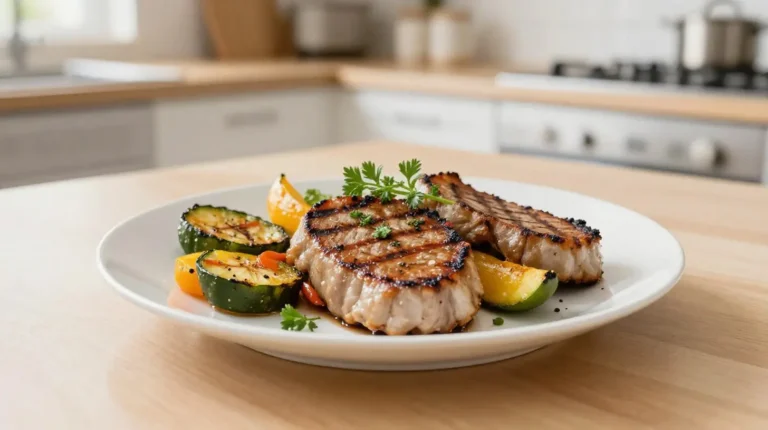 Délicieux steaks de légumes cuits au Airfryer, croustillants et savoureux.