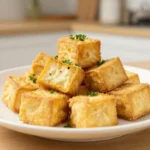 Tofu grillé au Airfryer savoureux, croustillant et plein de saveurs.