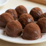 Délicieuses truffes au chocolat préparées facilement avec un airfryer.
