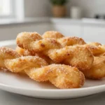 Délicieuses bugnes au sucre préparées au Airfryer pour une texture parfaite et légère.