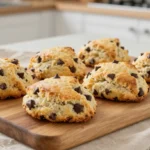 Dégustez des scones moelleux aux pépites de chocolat cuits à la perfection au Airfryer.