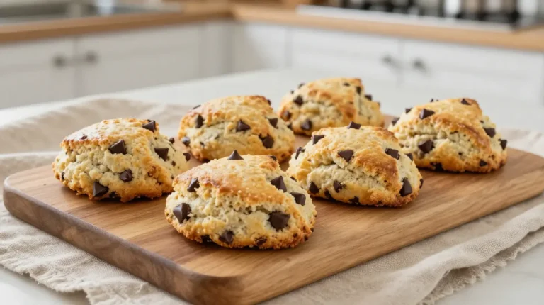 Scones aux pépites de chocolat au Airfryer Dégustez des scones moelleux aux pépites de chocolat cuits à la perfection au Airfryer.